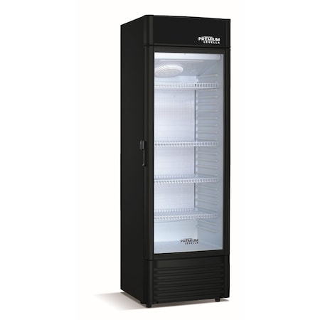 Premium Levella Premium Levella 15.5 cu. ft. Commercial Display Refrigerator One Glass Door Merchandiser in Black  PRF1557DX